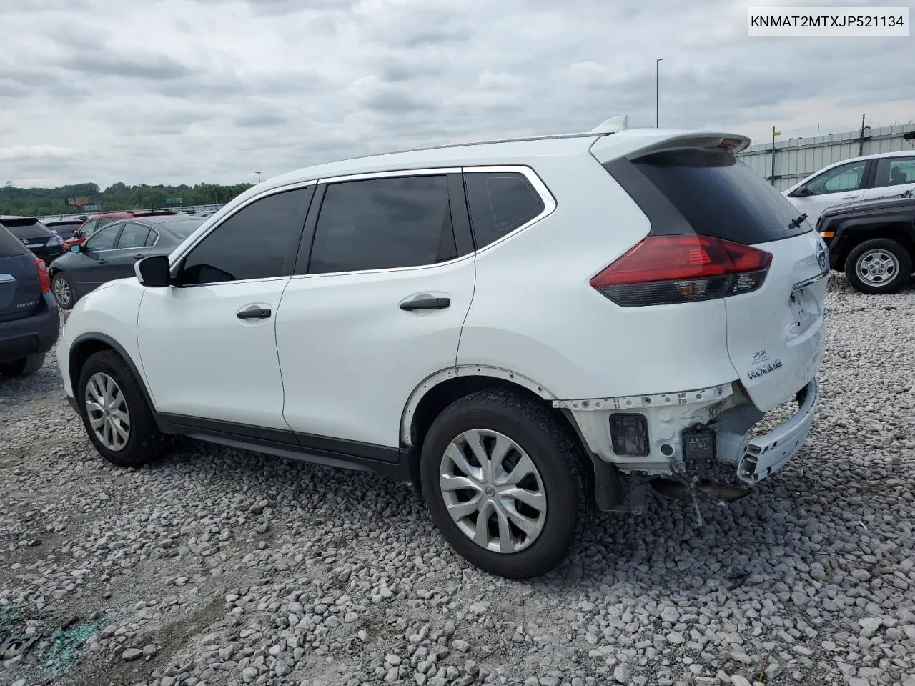 2018 Nissan Rogue S VIN: KNMAT2MTXJP521134 Lot: 57268264