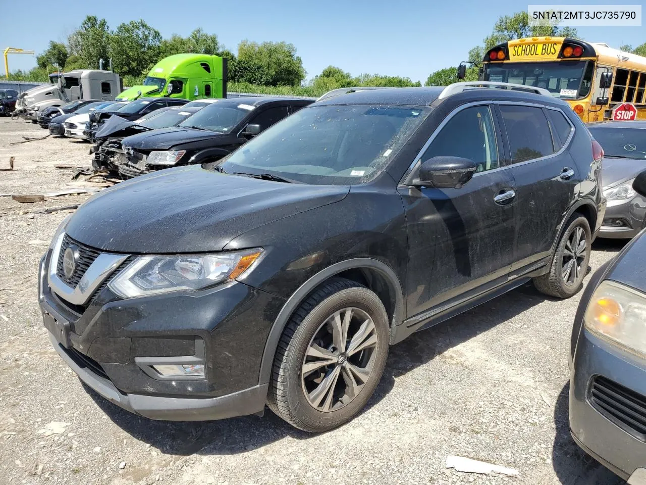 2018 Nissan Rogue S VIN: 5N1AT2MT3JC735790 Lot: 57818494