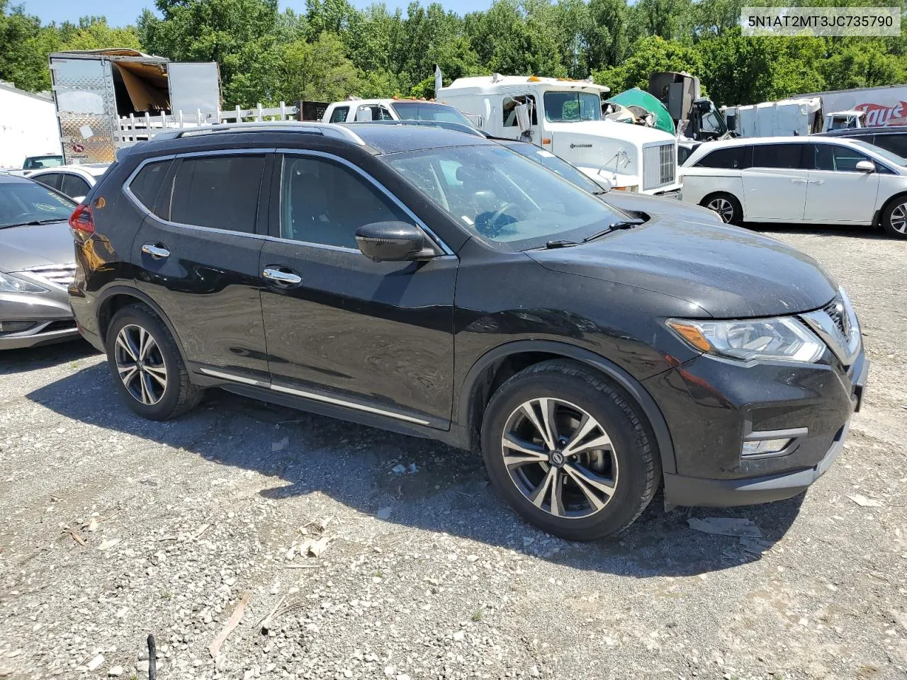 2018 Nissan Rogue S VIN: 5N1AT2MT3JC735790 Lot: 57818494