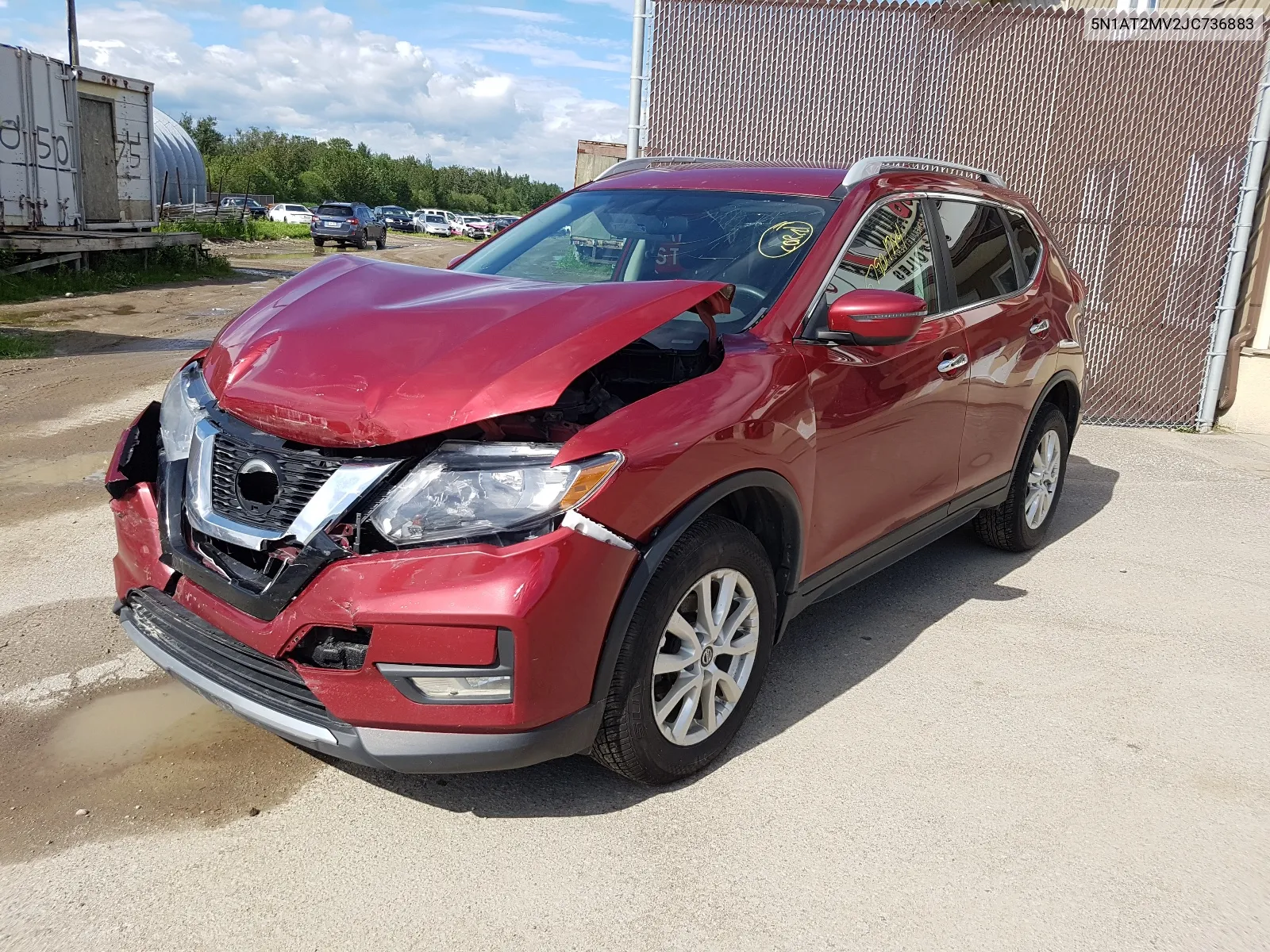 2018 Nissan Rogue S VIN: 5N1AT2MV2JC736883 Lot: 57901784