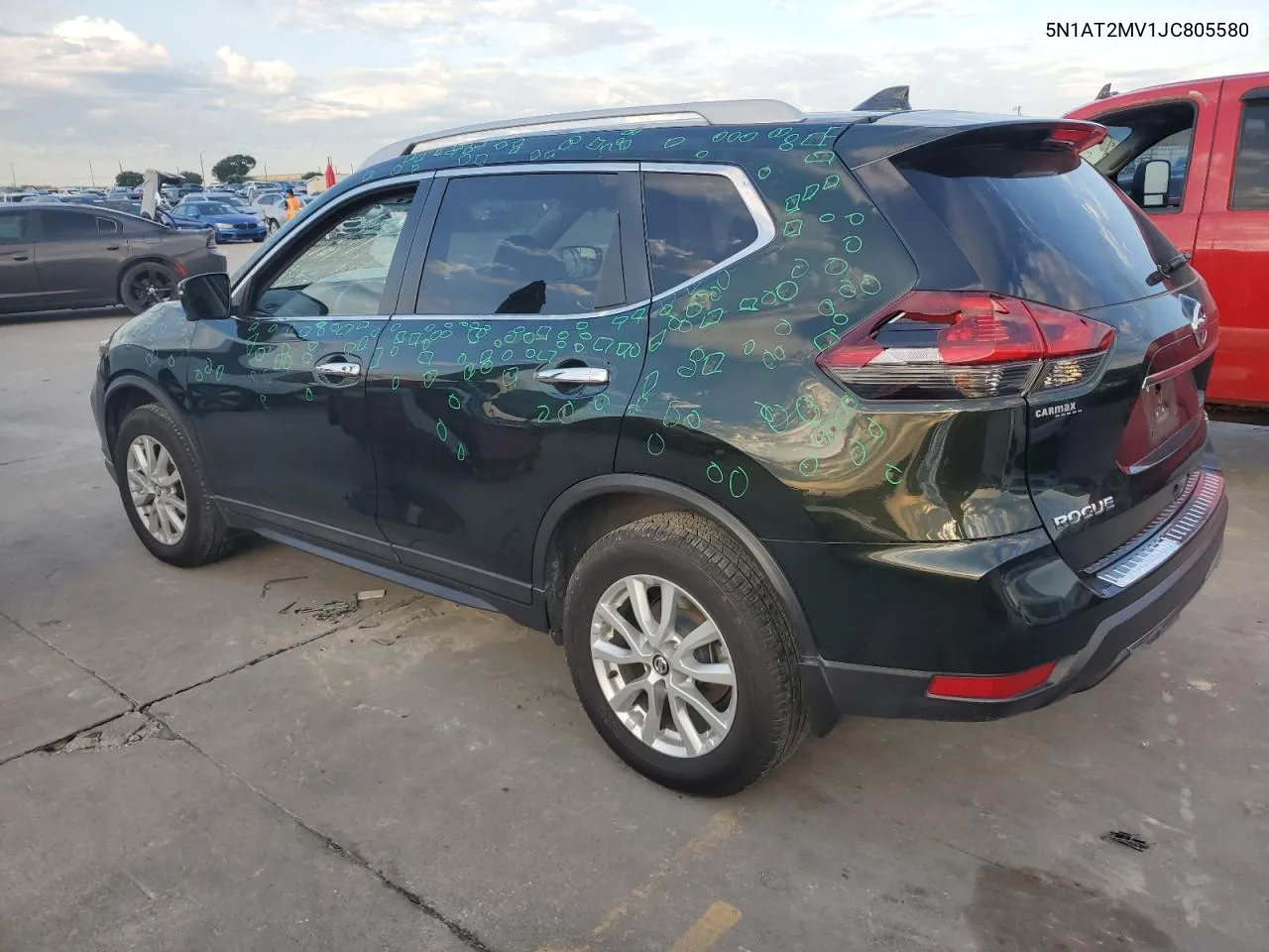 2018 Nissan Rogue S VIN: 5N1AT2MV1JC805580 Lot: 58080474