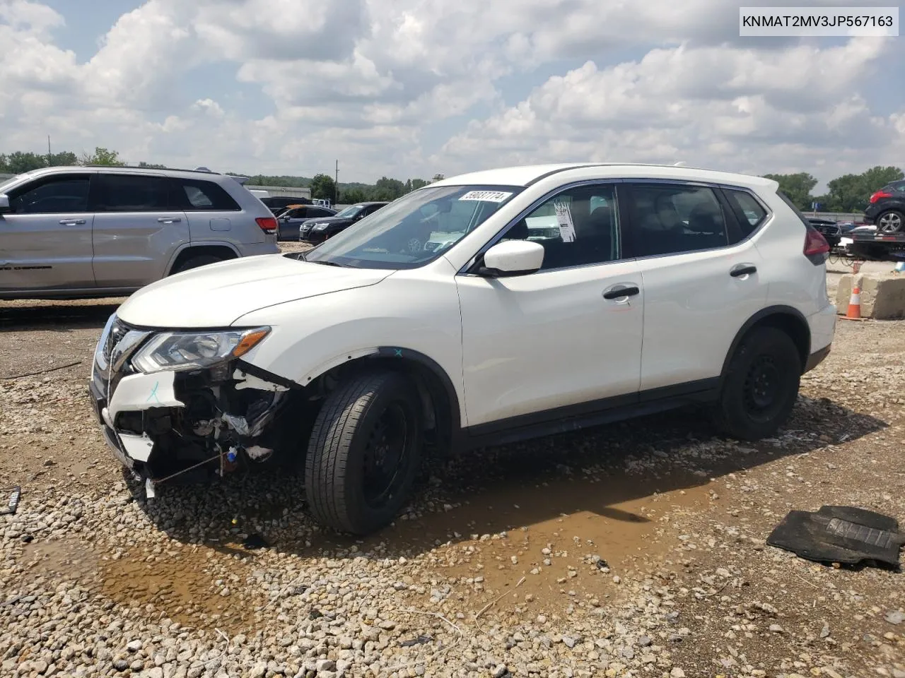 2018 Nissan Rogue S VIN: KNMAT2MV3JP567163 Lot: 59037774