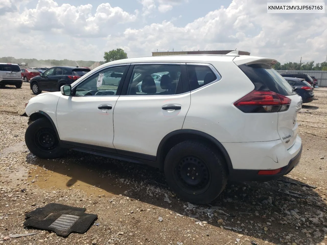 2018 Nissan Rogue S VIN: KNMAT2MV3JP567163 Lot: 59037774