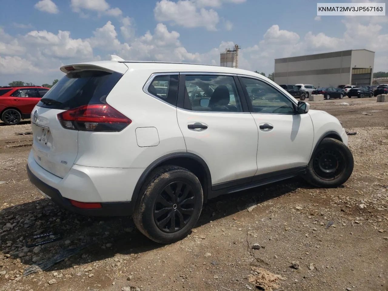 2018 Nissan Rogue S VIN: KNMAT2MV3JP567163 Lot: 59037774