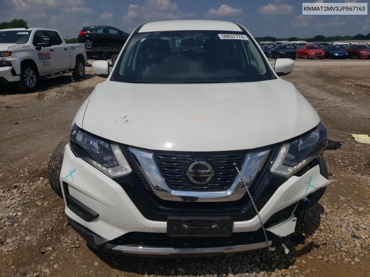 2018 Nissan Rogue S VIN: KNMAT2MV3JP567163 Lot: 59037774