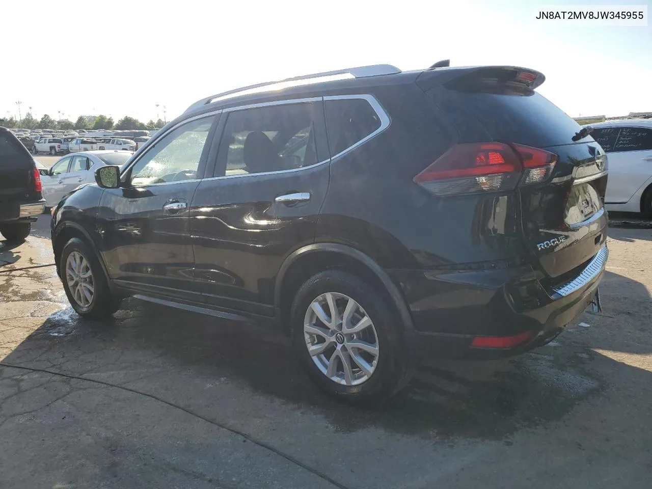 2018 Nissan Rogue S VIN: JN8AT2MV8JW345955 Lot: 59287184