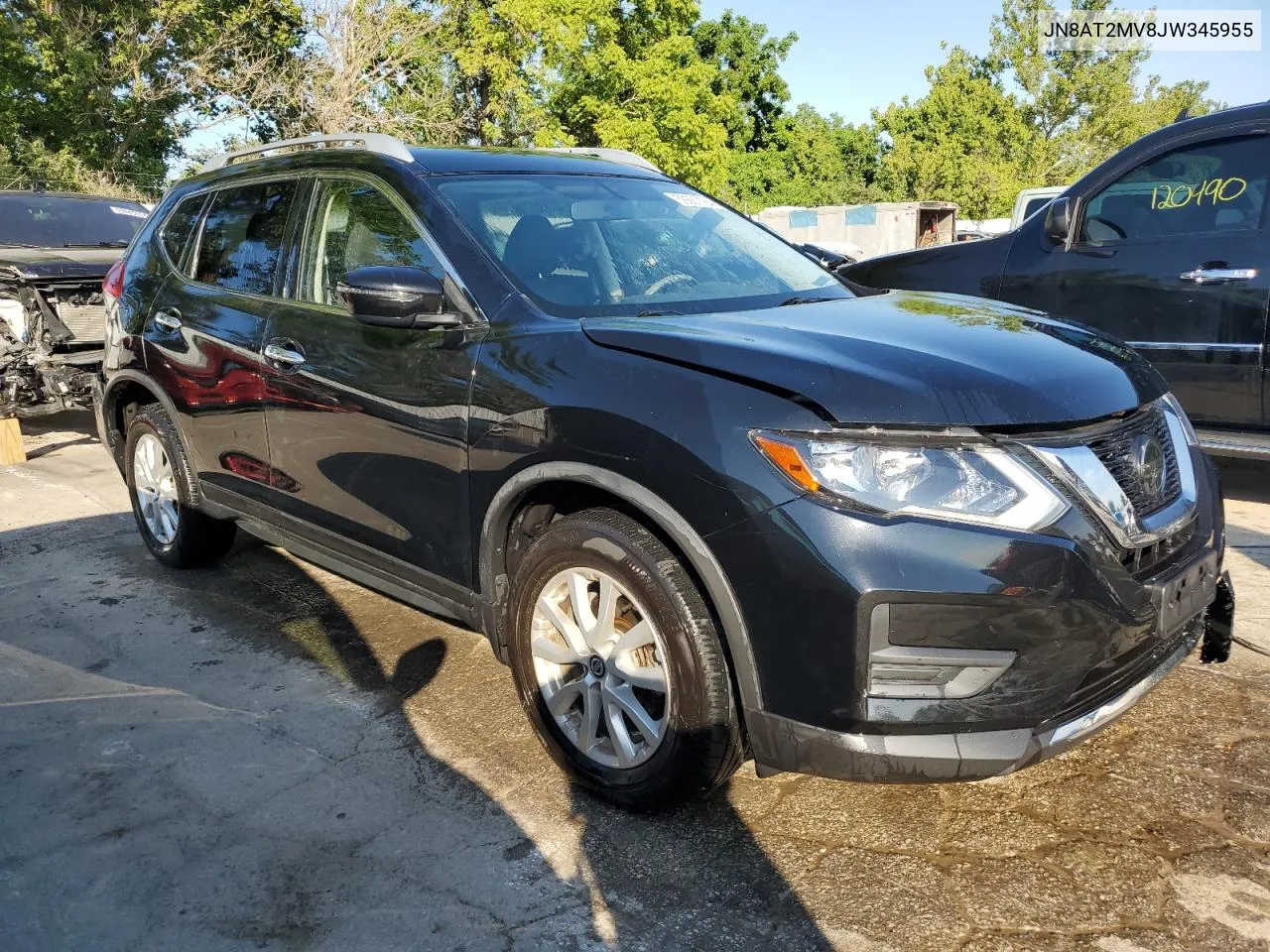 2018 Nissan Rogue S VIN: JN8AT2MV8JW345955 Lot: 59287184