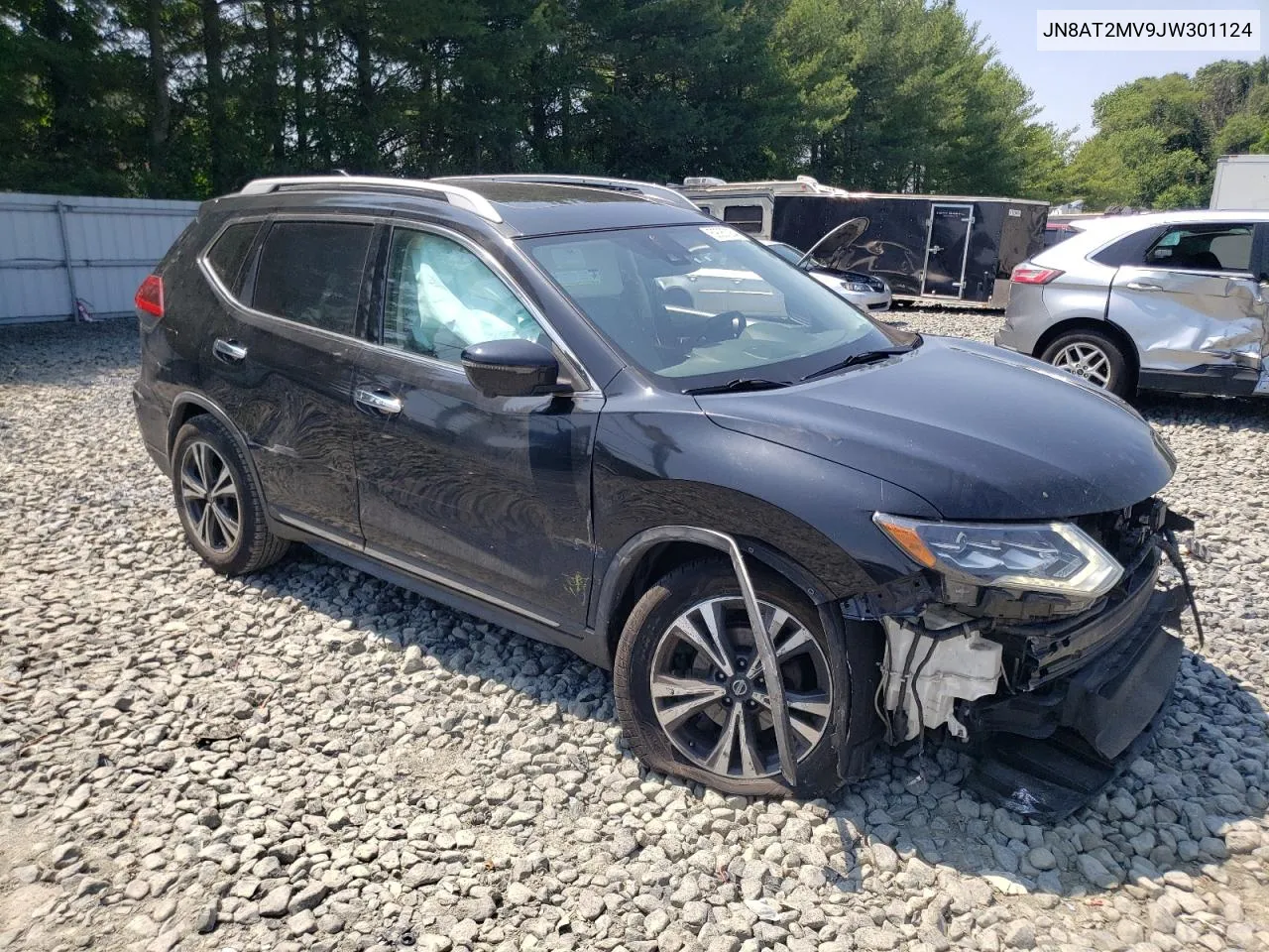 2018 Nissan Rogue S VIN: JN8AT2MV9JW301124 Lot: 59367264