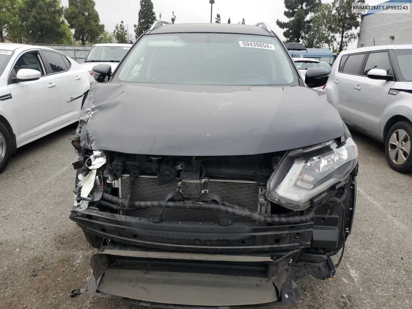 2018 Nissan Rogue S VIN: KNMAT2MT1JP593243 Lot: 59439854