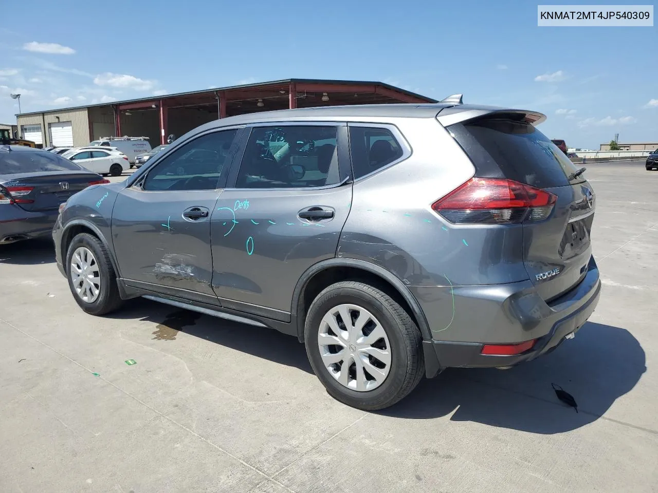 2018 Nissan Rogue S VIN: KNMAT2MT4JP540309 Lot: 59748634