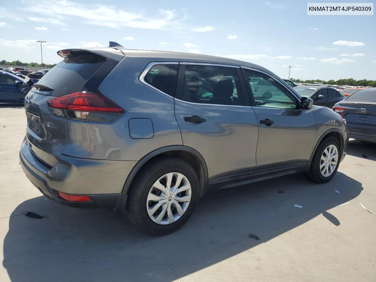 2018 Nissan Rogue S VIN: KNMAT2MT4JP540309 Lot: 59748634