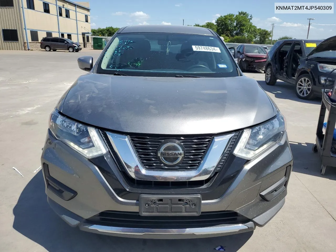 2018 Nissan Rogue S VIN: KNMAT2MT4JP540309 Lot: 59748634