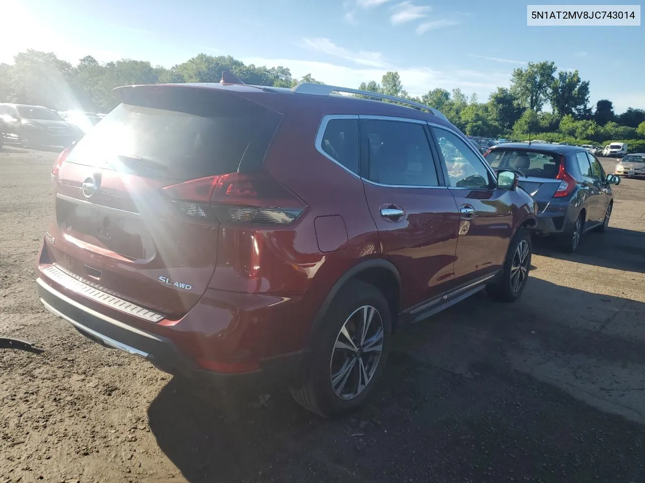 2018 Nissan Rogue S VIN: 5N1AT2MV8JC743014 Lot: 60157154