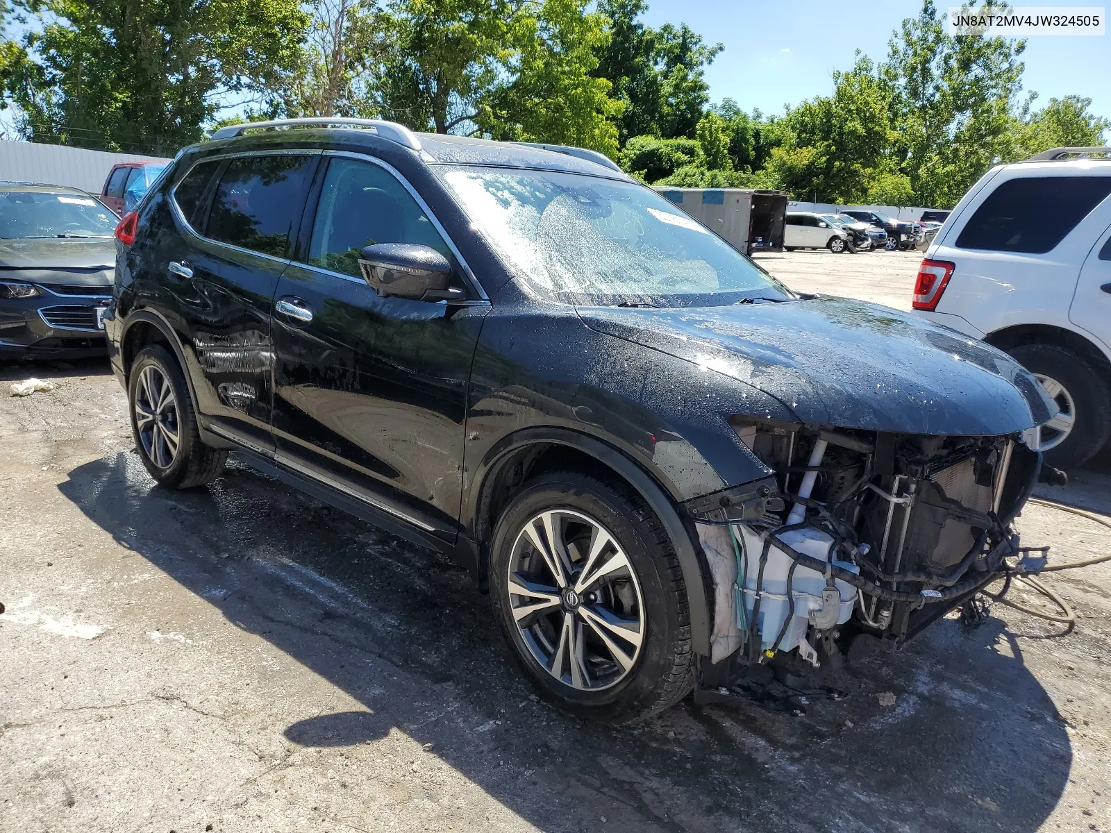 2018 Nissan Rogue S VIN: JN8AT2MV4JW324505 Lot: 60161414