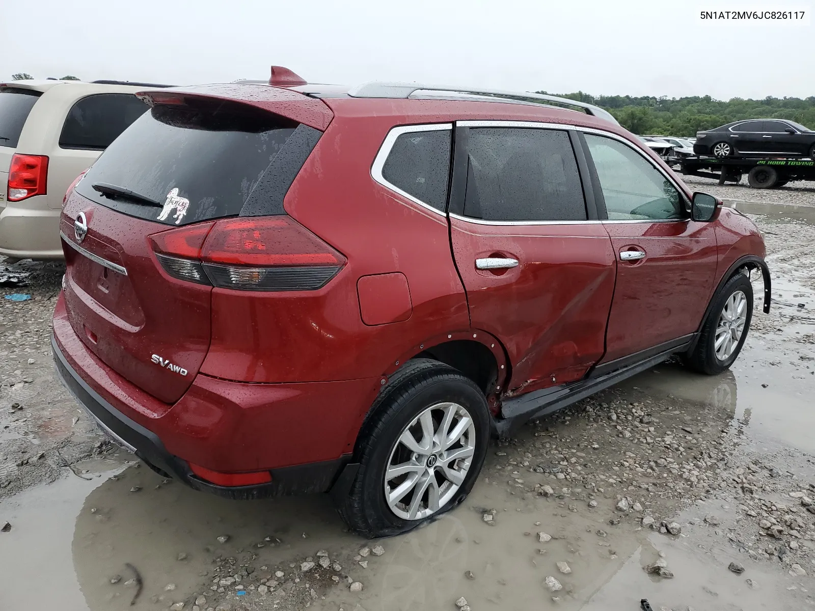 2018 Nissan Rogue S VIN: 5N1AT2MV6JC826117 Lot: 60320744