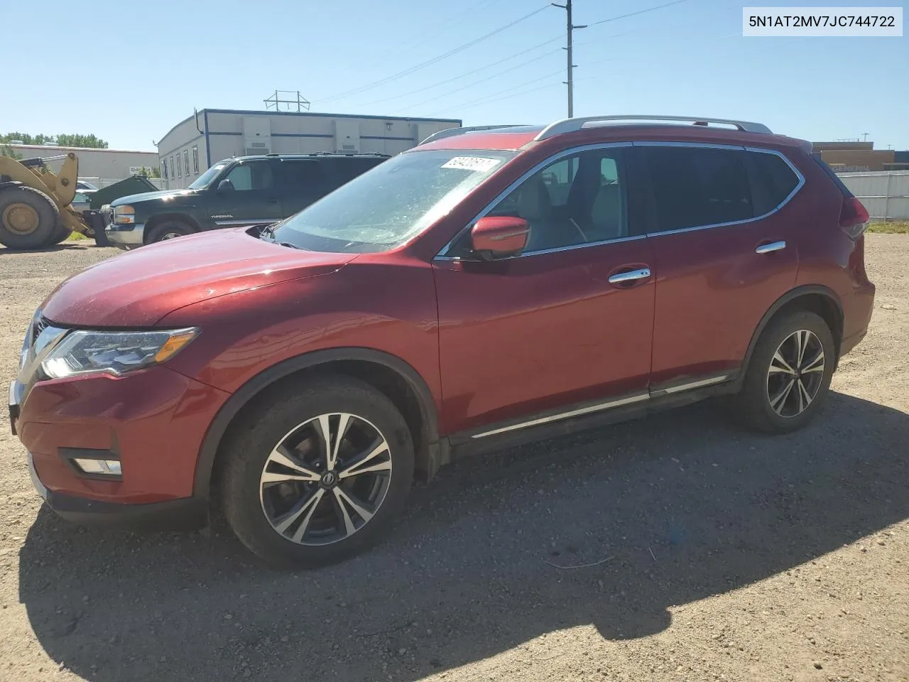 2018 Nissan Rogue S VIN: 5N1AT2MV7JC744722 Lot: 60420514