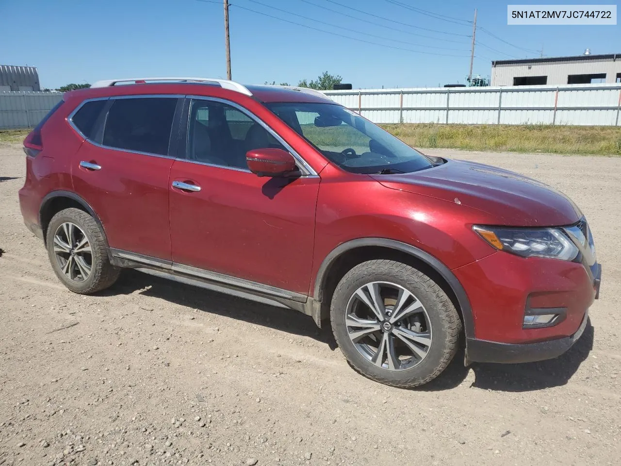 2018 Nissan Rogue S VIN: 5N1AT2MV7JC744722 Lot: 60420514