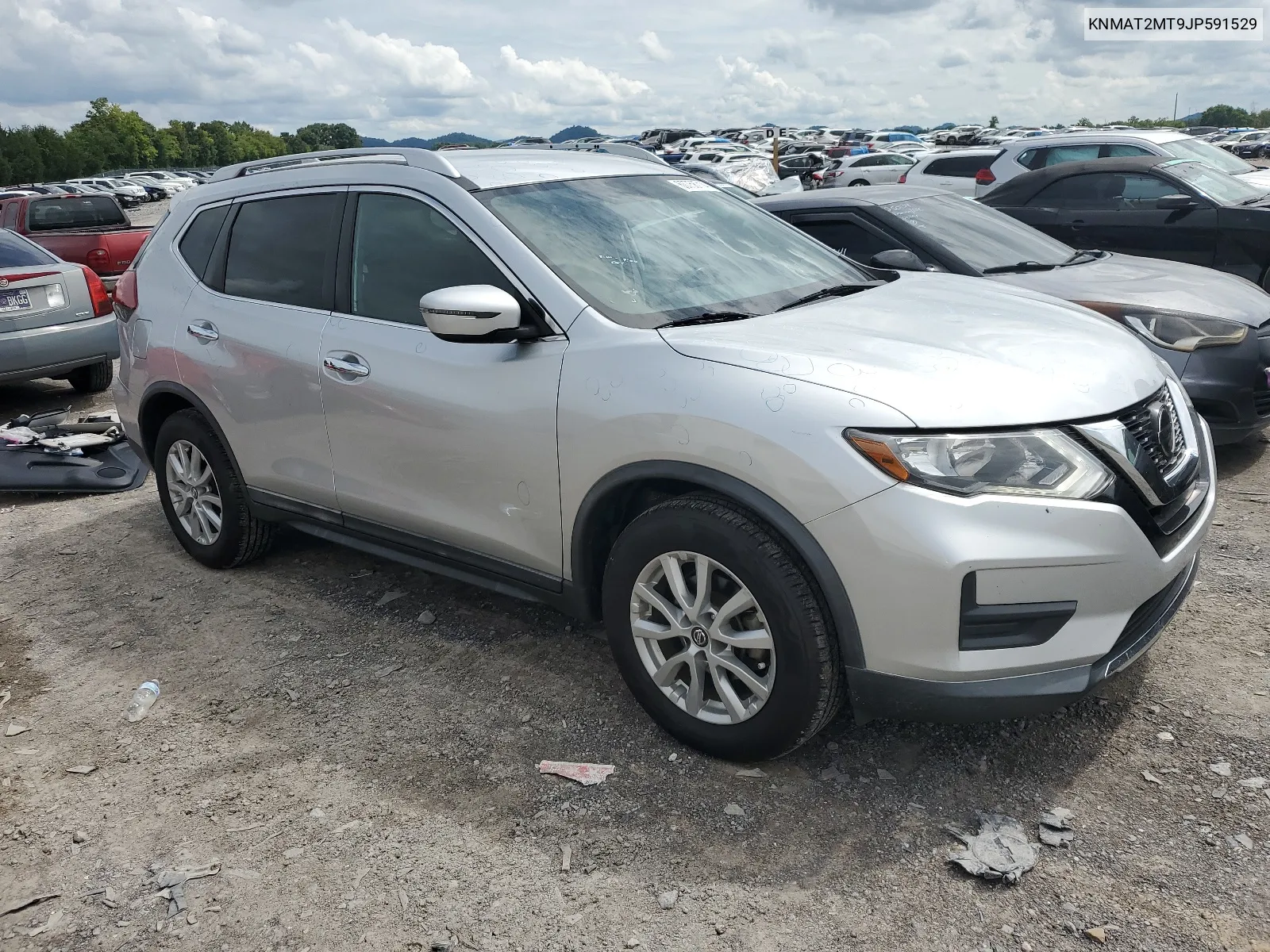 2018 Nissan Rogue S VIN: KNMAT2MT9JP591529 Lot: 60758714