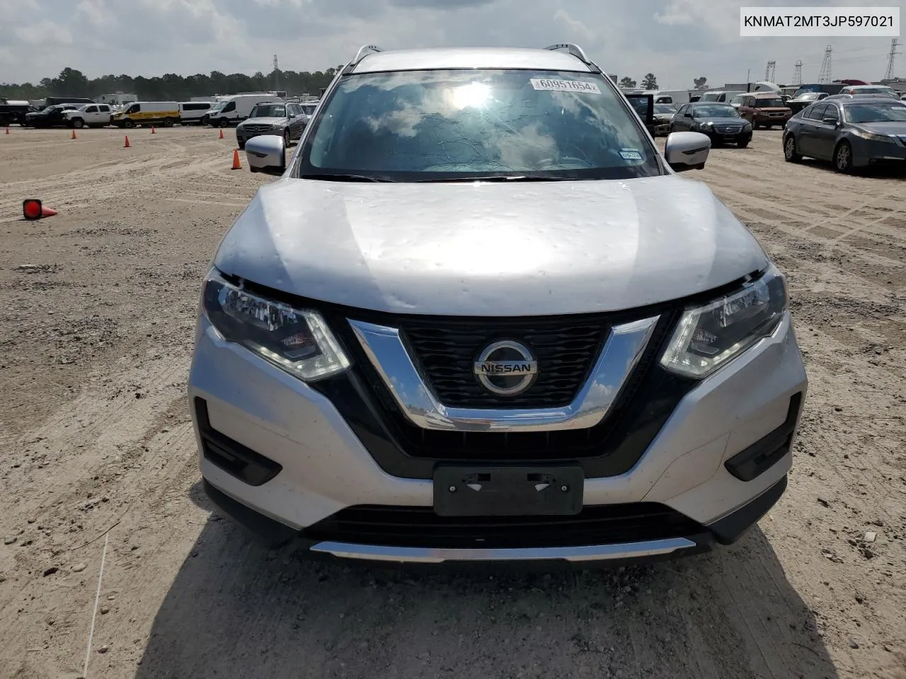 2018 Nissan Rogue S VIN: KNMAT2MT3JP597021 Lot: 60951654