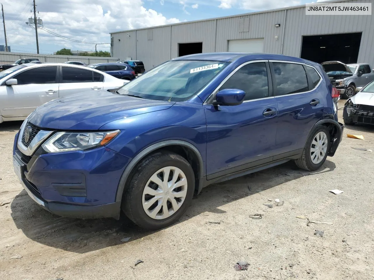 2018 Nissan Rogue S VIN: JN8AT2MT5JW463461 Lot: 61134364