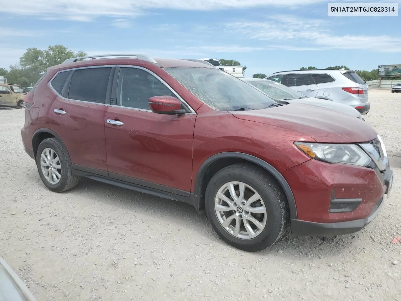 2018 Nissan Rogue S VIN: 5N1AT2MT6JC823314 Lot: 61704364