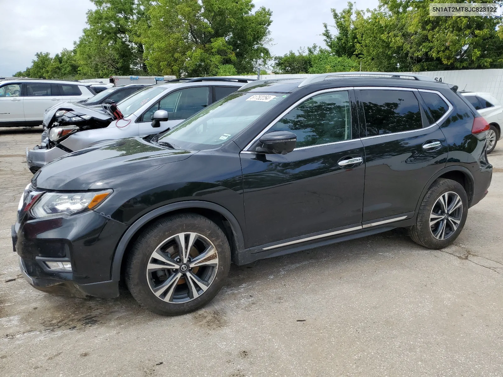 2018 Nissan Rogue S VIN: 5N1AT2MT8JC823122 Lot: 61752254