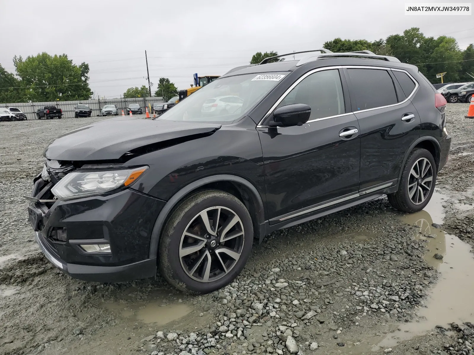 2018 Nissan Rogue S VIN: JN8AT2MVXJW349778 Lot: 62356604