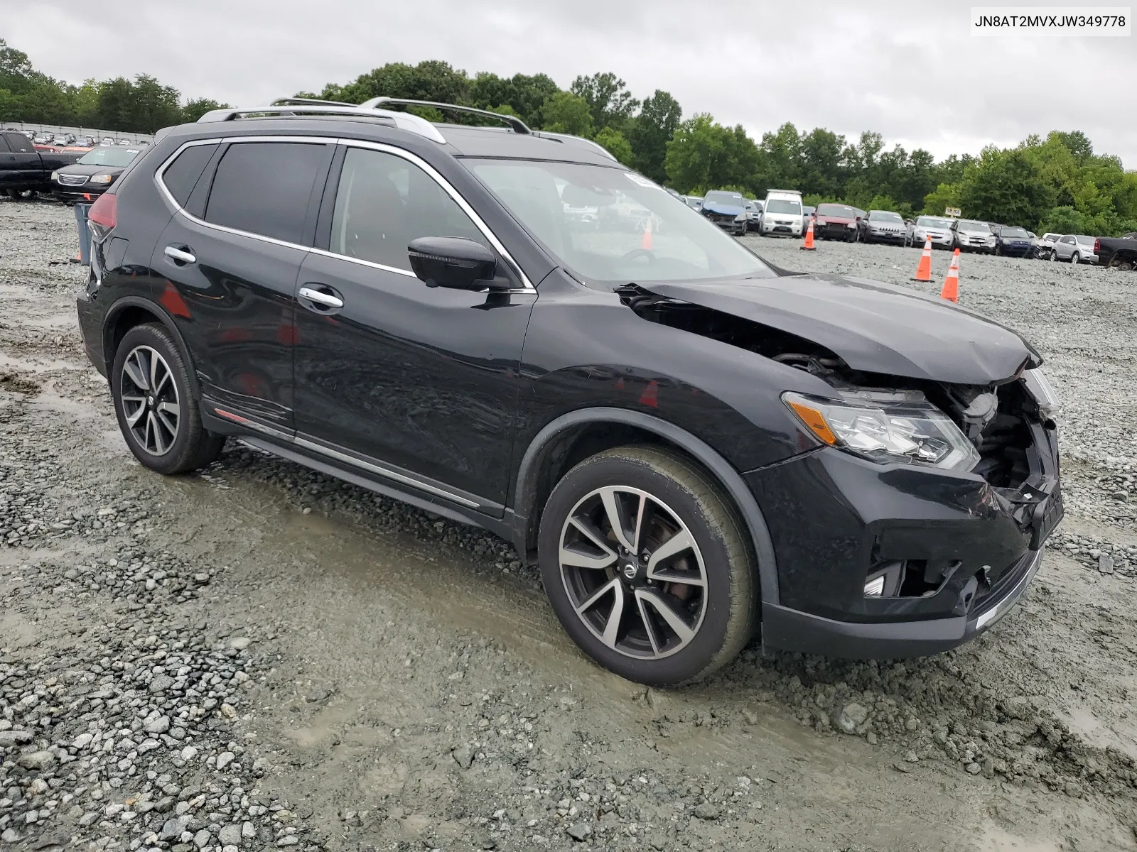 2018 Nissan Rogue S VIN: JN8AT2MVXJW349778 Lot: 62356604