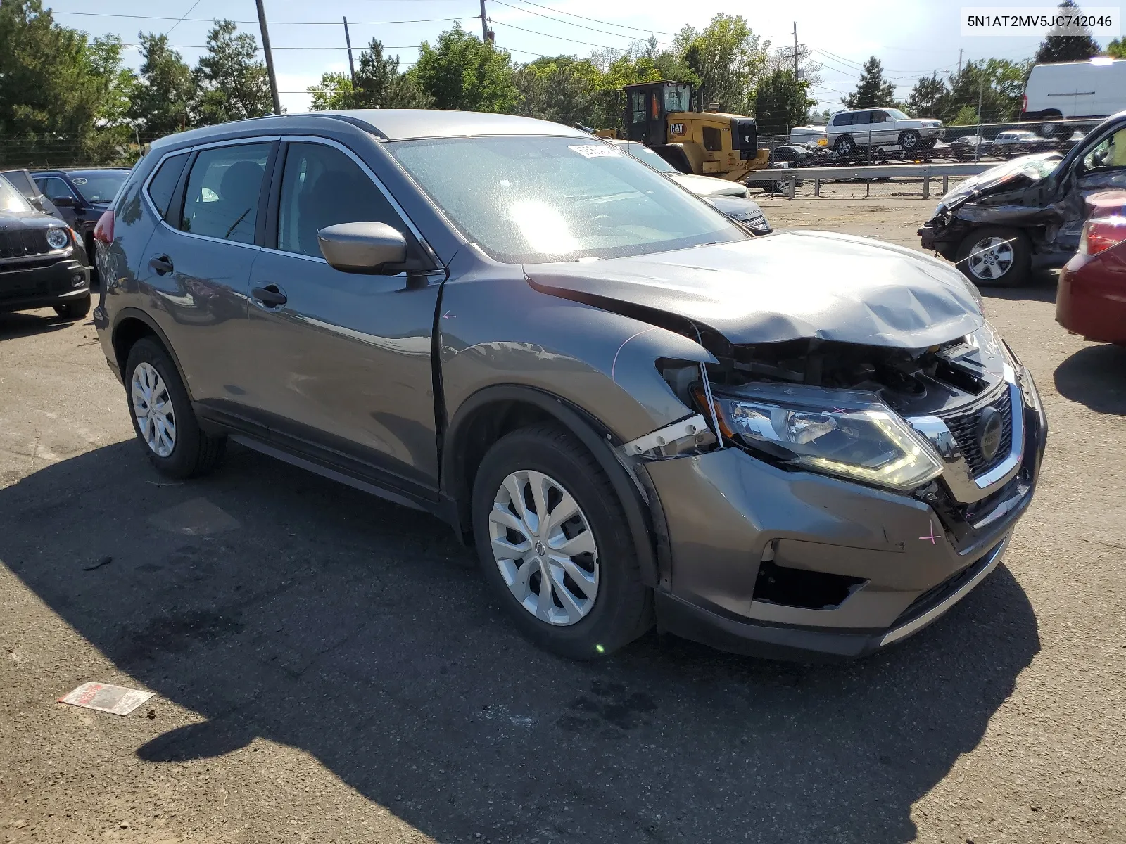 2018 Nissan Rogue S VIN: 5N1AT2MV5JC742046 Lot: 62565424