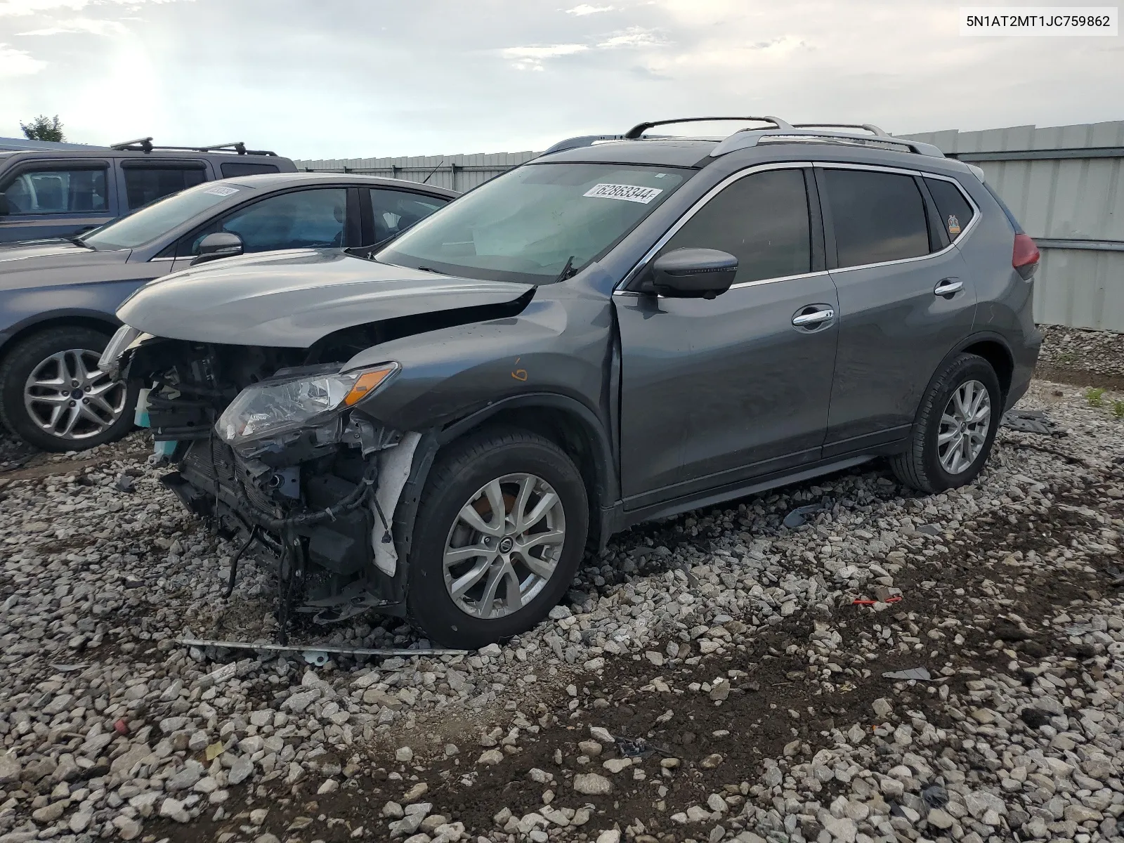 2018 Nissan Rogue S VIN: 5N1AT2MT1JC759862 Lot: 62863344