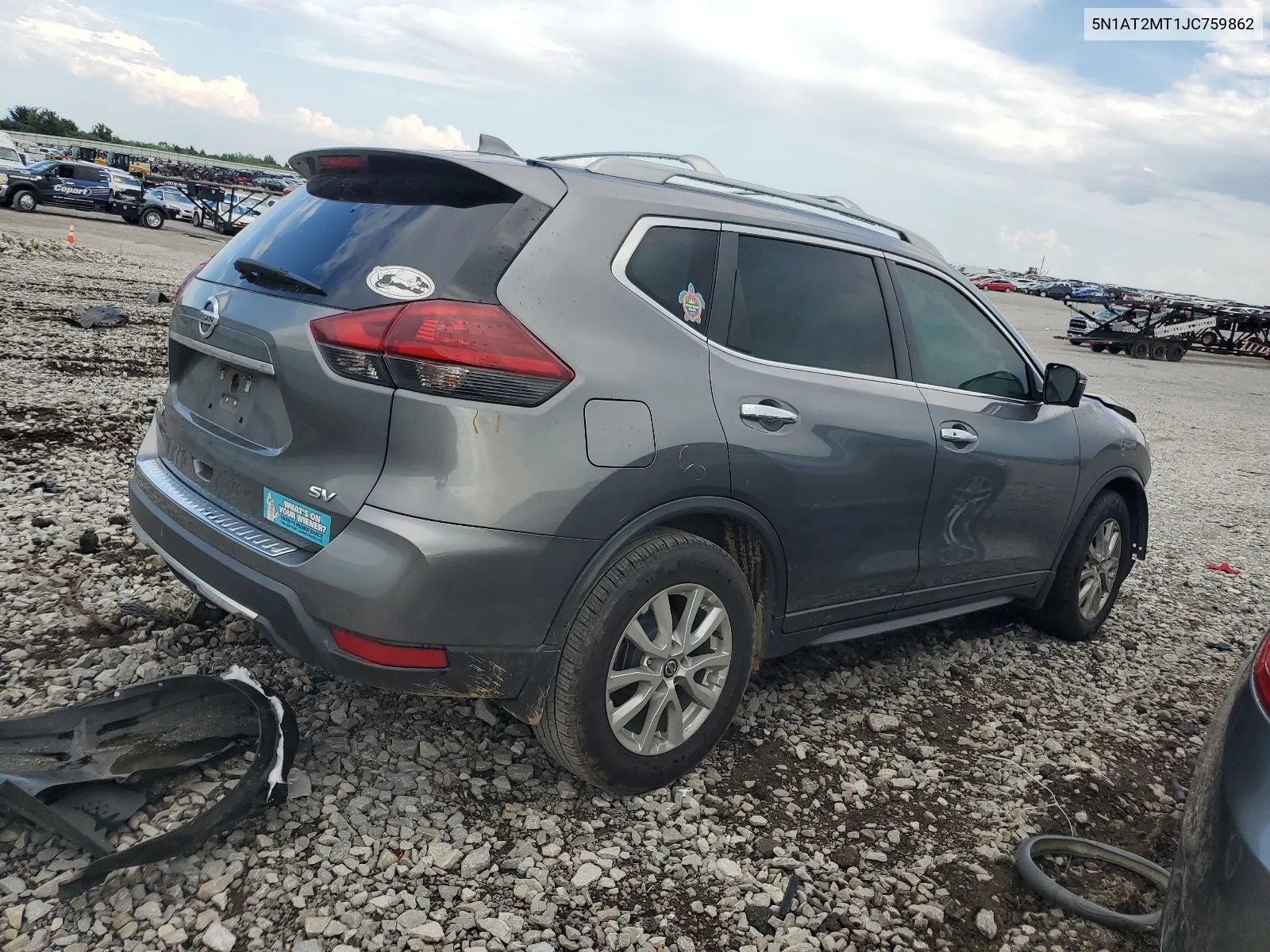 2018 Nissan Rogue S VIN: 5N1AT2MT1JC759862 Lot: 62863344