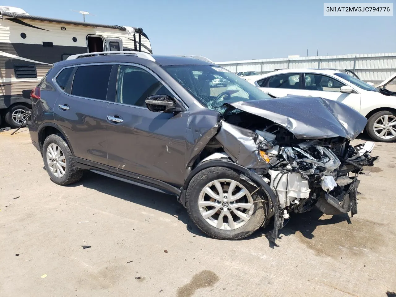 2018 Nissan Rogue S VIN: 5N1AT2MV5JC794776 Lot: 63064694