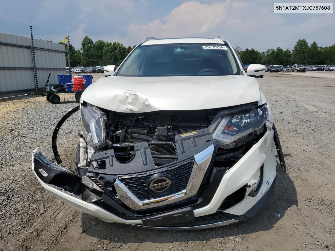 2018 Nissan Rogue S VIN: 5N1AT2MTXJC757608 Lot: 63270234