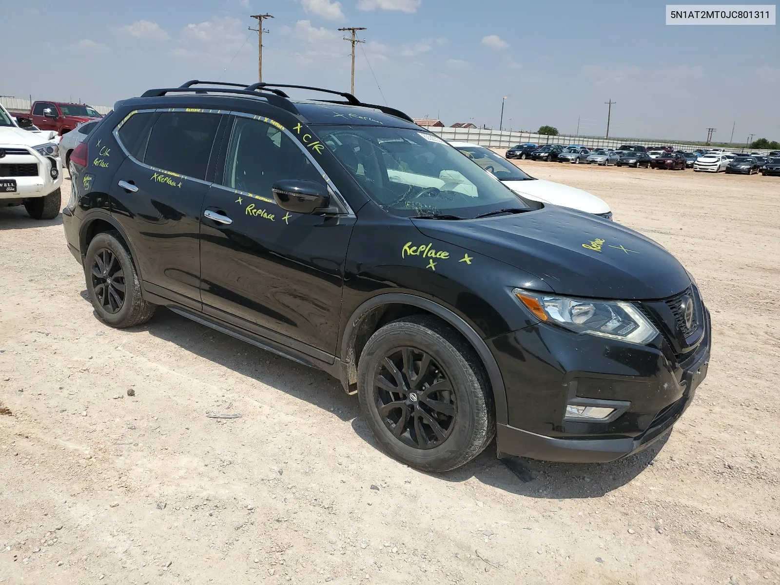 2018 Nissan Rogue S VIN: 5N1AT2MT0JC801311 Lot: 63520334