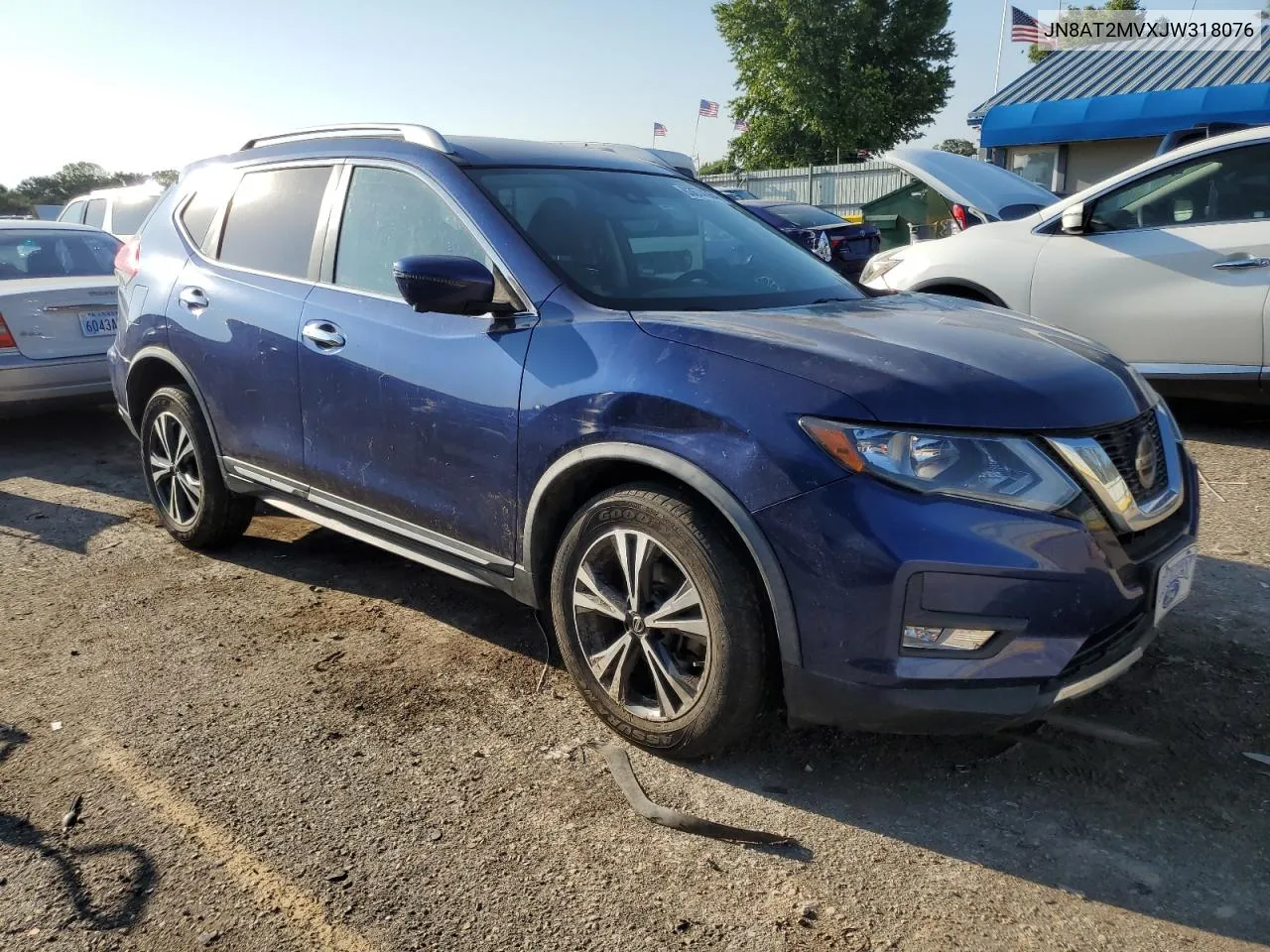 2018 Nissan Rogue S VIN: JN8AT2MVXJW318076 Lot: 63674364