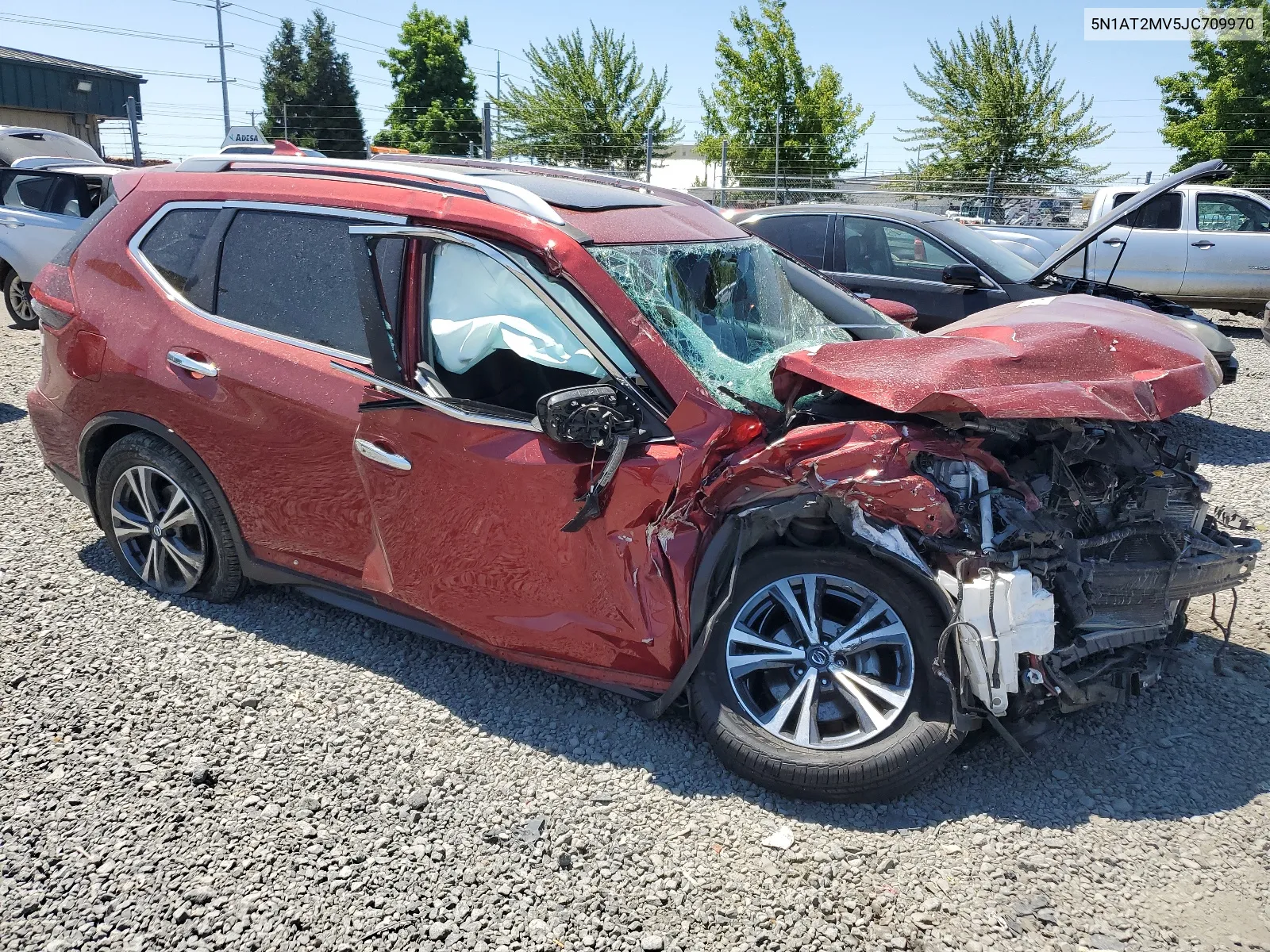 2018 Nissan Rogue S VIN: 5N1AT2MV5JC709970 Lot: 63838504