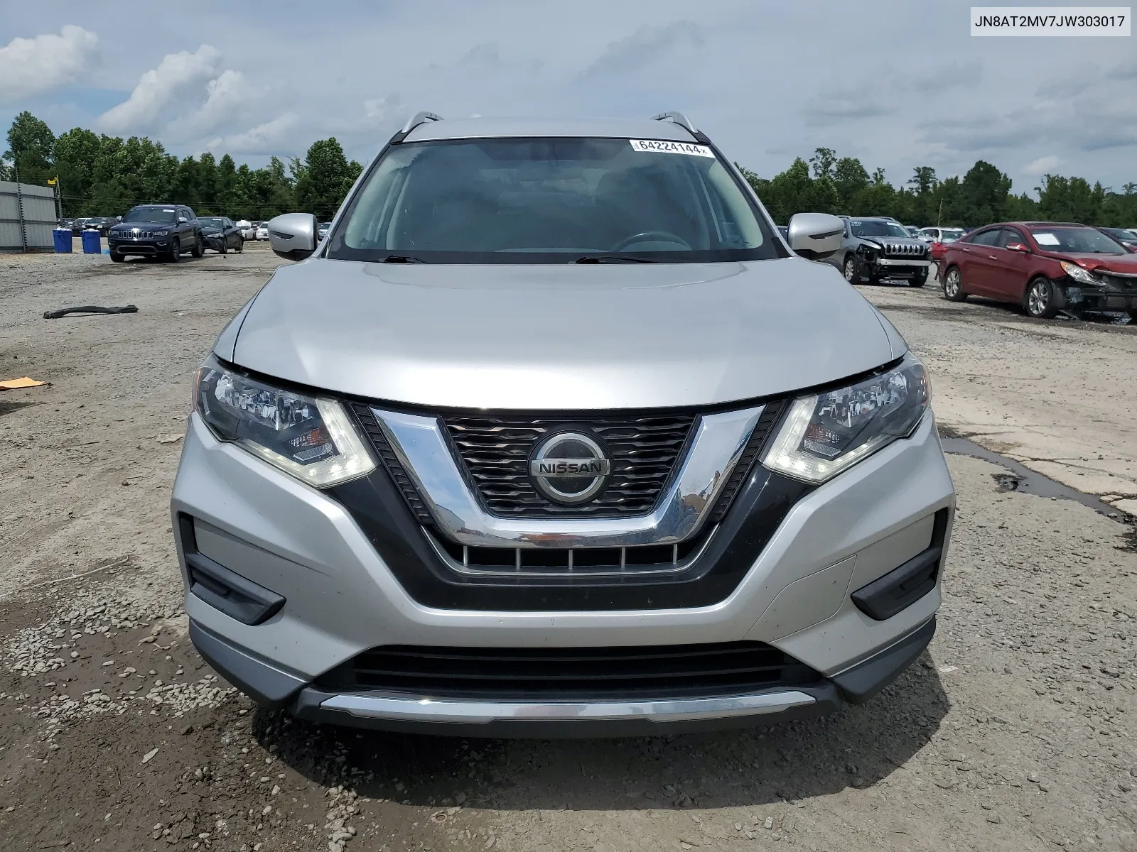 2018 Nissan Rogue S VIN: JN8AT2MV7JW303017 Lot: 64224144