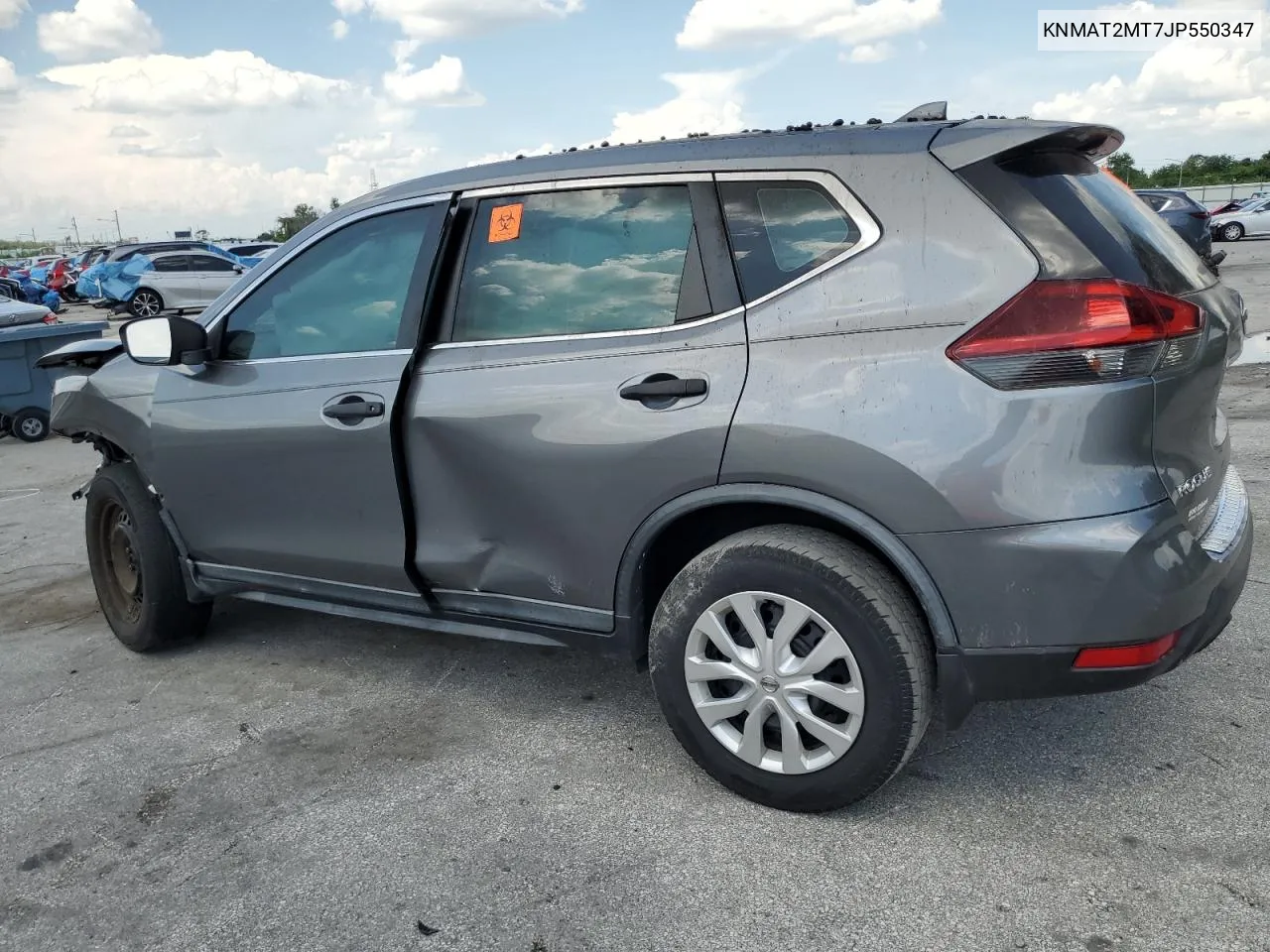 2018 Nissan Rogue S VIN: KNMAT2MT7JP550347 Lot: 64595404