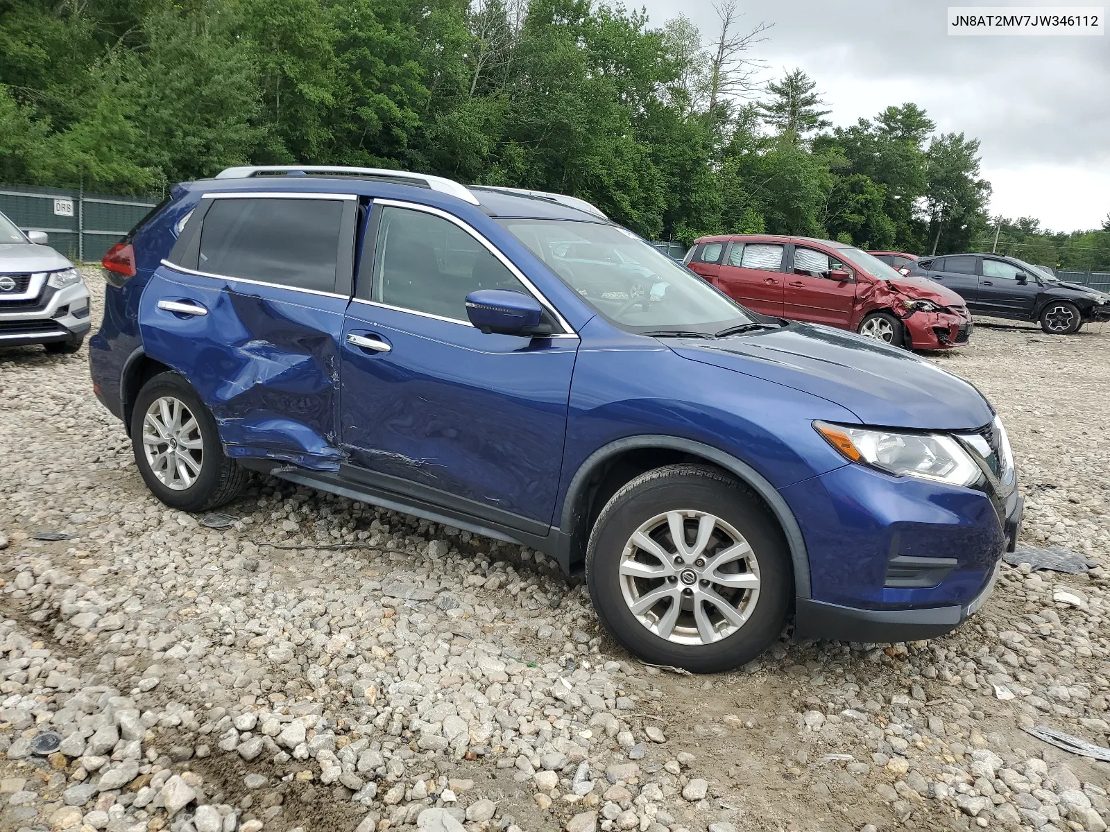 2018 Nissan Rogue S VIN: JN8AT2MV7JW346112 Lot: 64655834