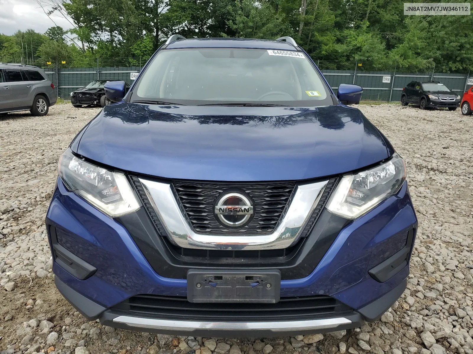 2018 Nissan Rogue S VIN: JN8AT2MV7JW346112 Lot: 64655834