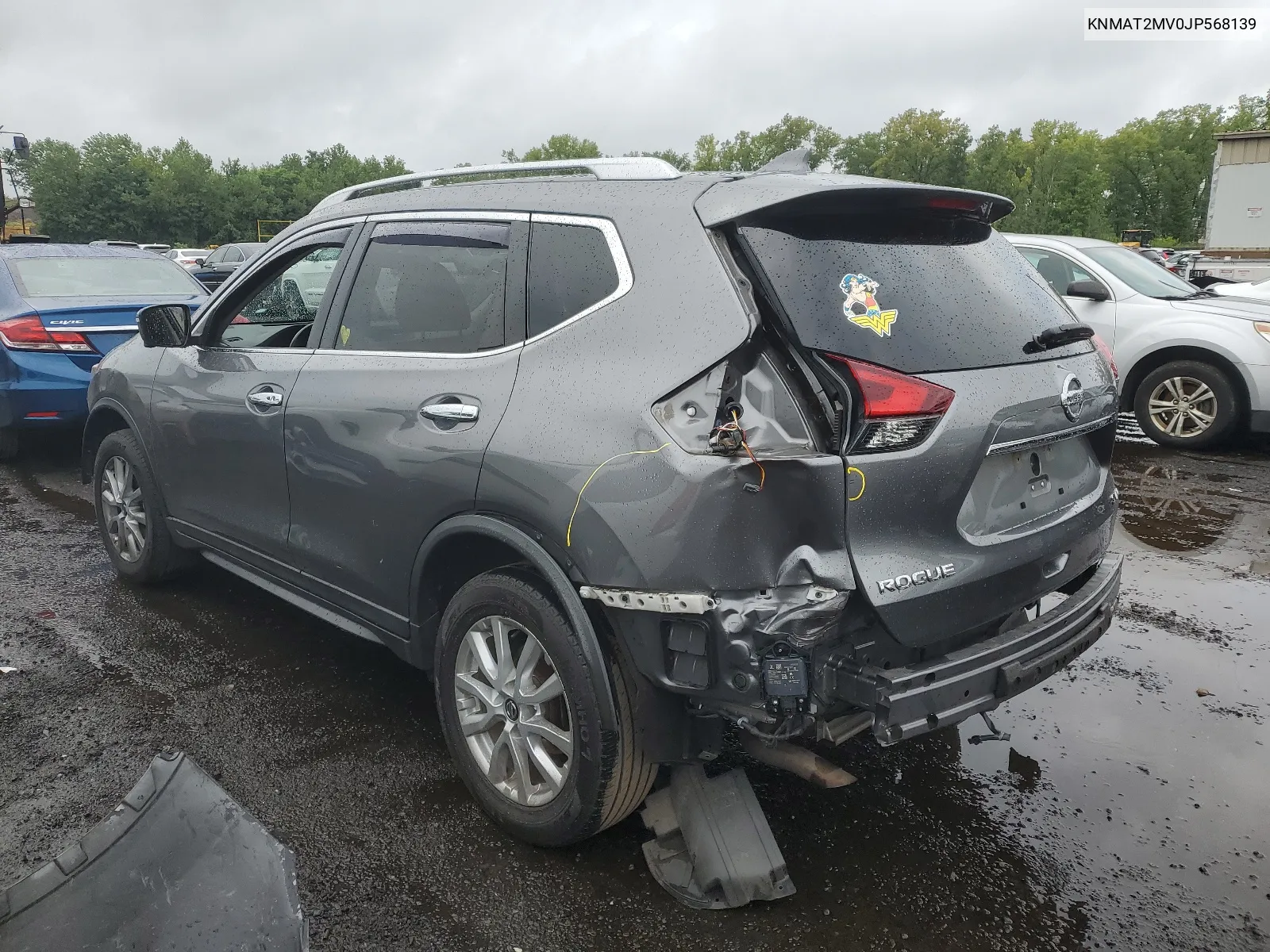 2018 Nissan Rogue S VIN: KNMAT2MV0JP568139 Lot: 64714864