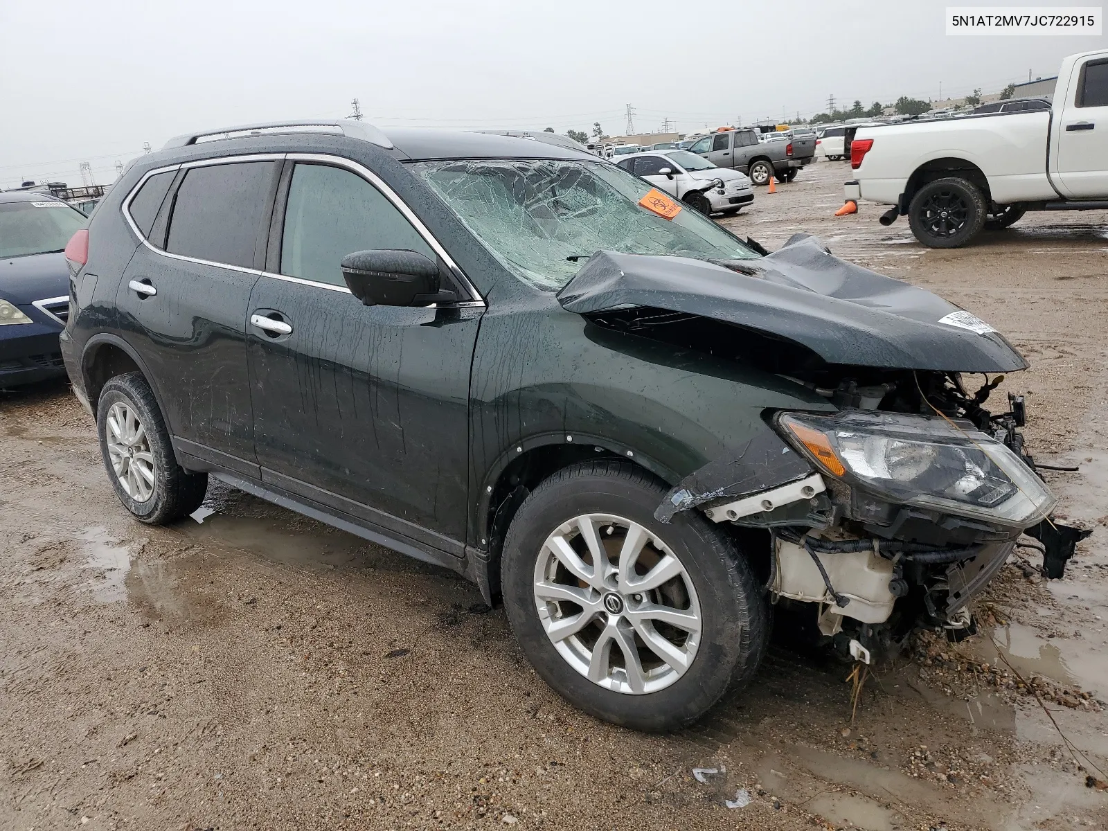 2018 Nissan Rogue S VIN: 5N1AT2MV7JC722915 Lot: 64855424