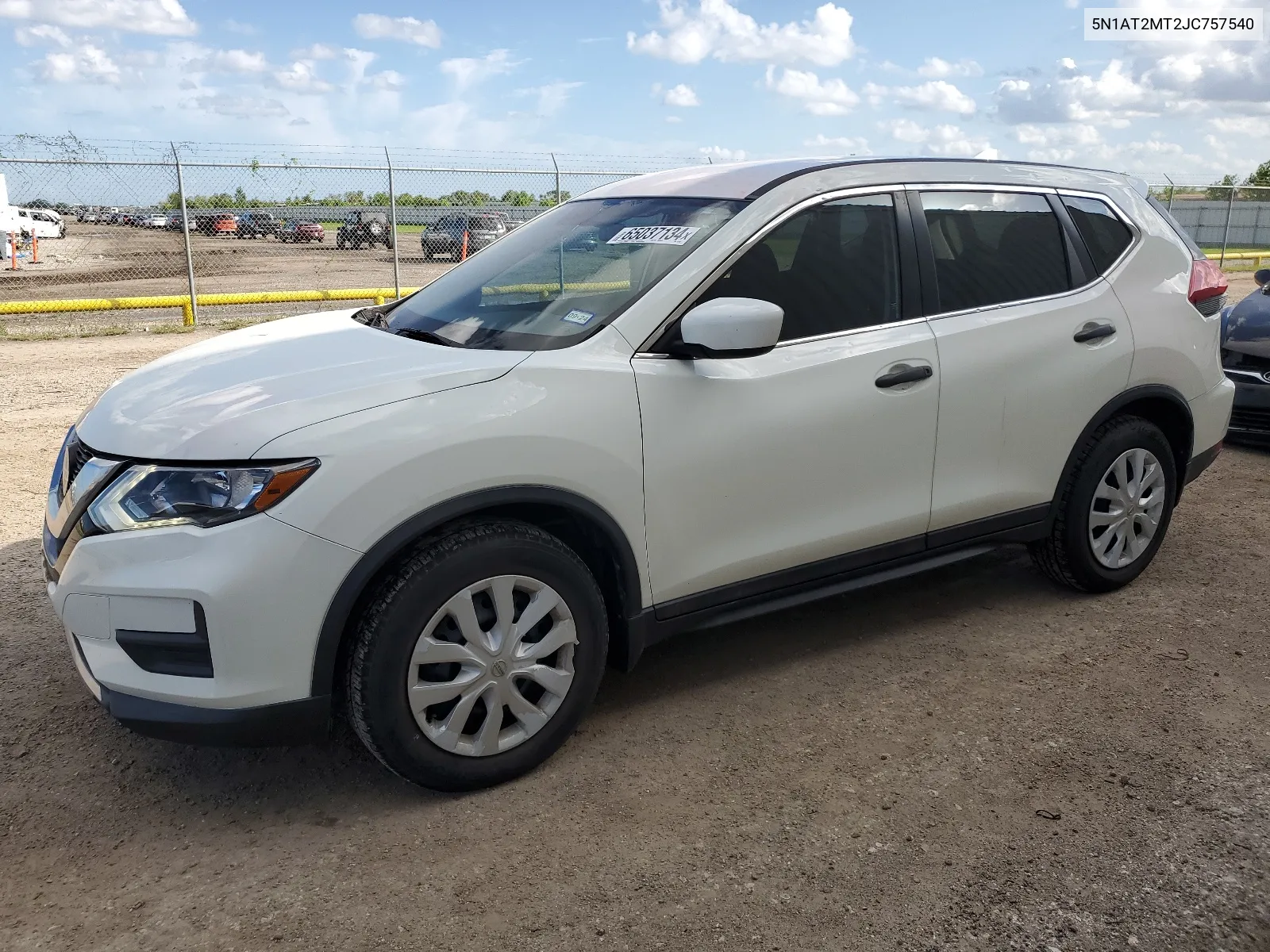 2018 Nissan Rogue S VIN: 5N1AT2MT2JC757540 Lot: 65037134