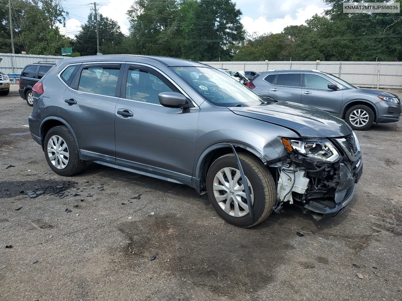 2018 Nissan Rogue S VIN: KNMAT2MT8JP558036 Lot: 65125984