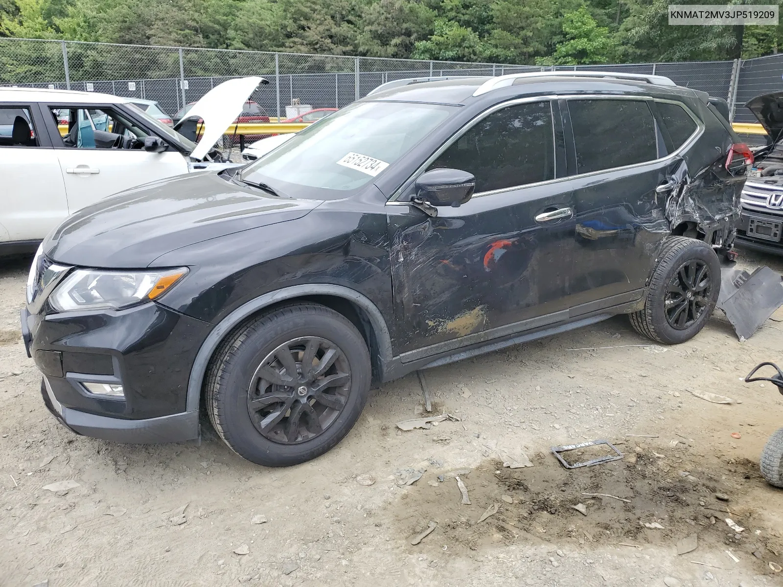 2018 Nissan Rogue S VIN: KNMAT2MV3JP519209 Lot: 65152734