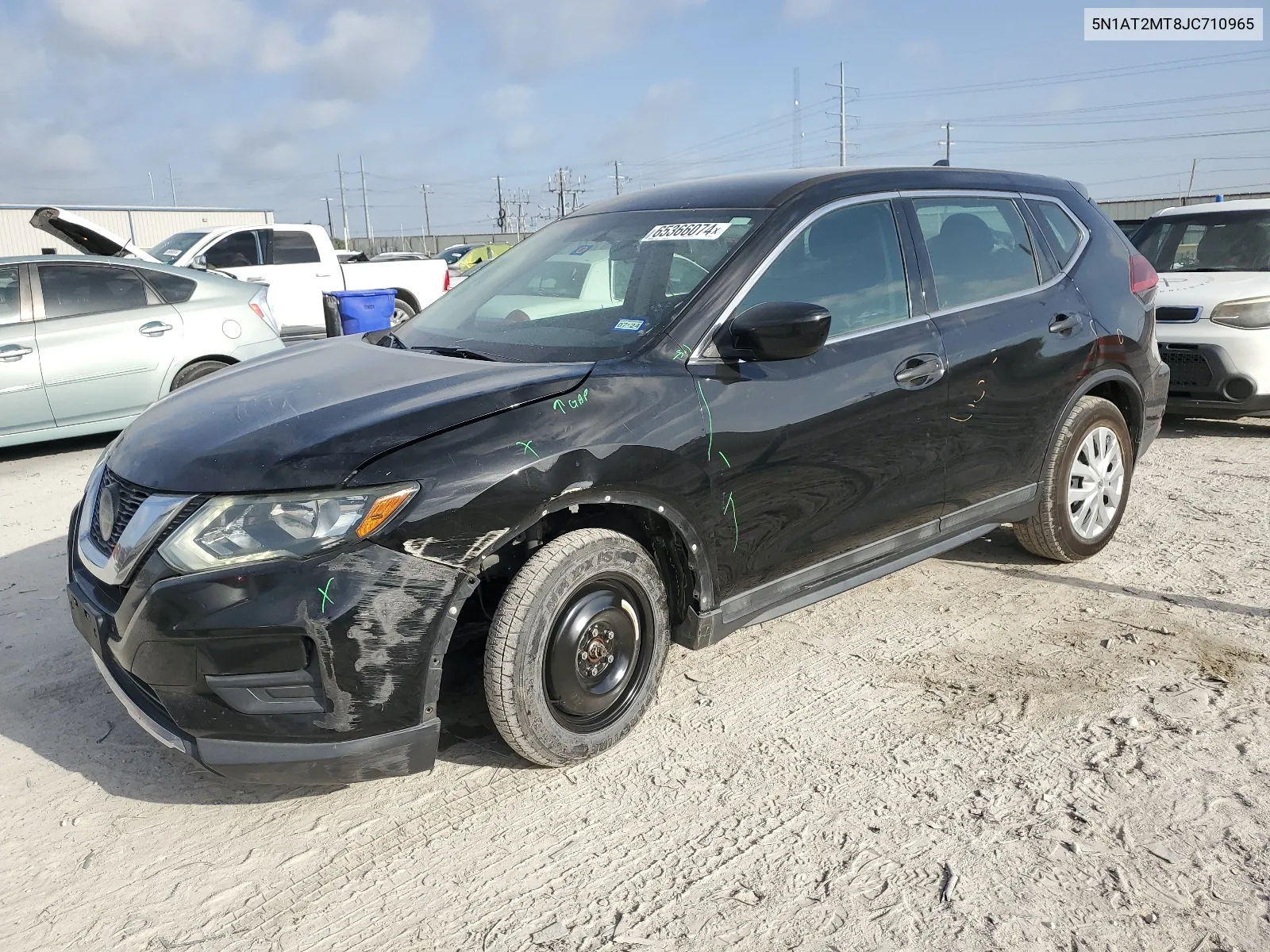 2018 Nissan Rogue S VIN: 5N1AT2MT8JC710965 Lot: 65366074