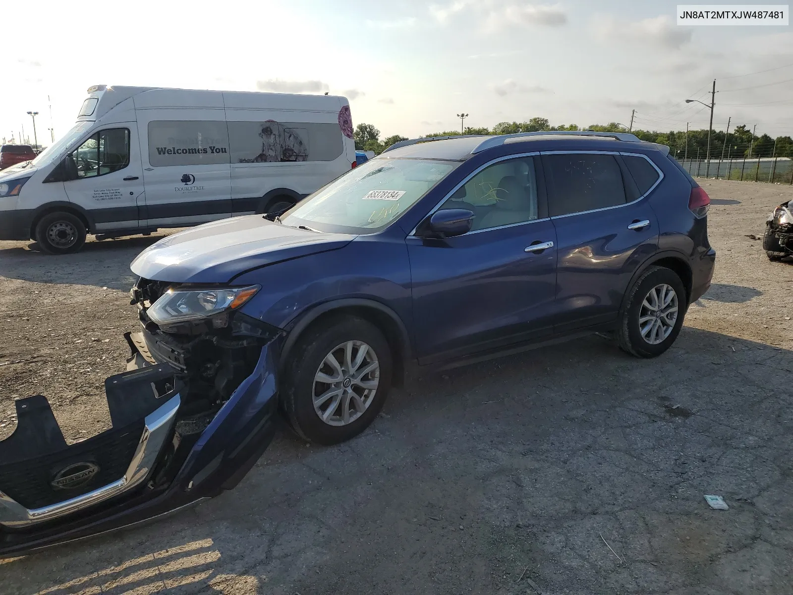 2018 Nissan Rogue S VIN: JN8AT2MTXJW487481 Lot: 65378134