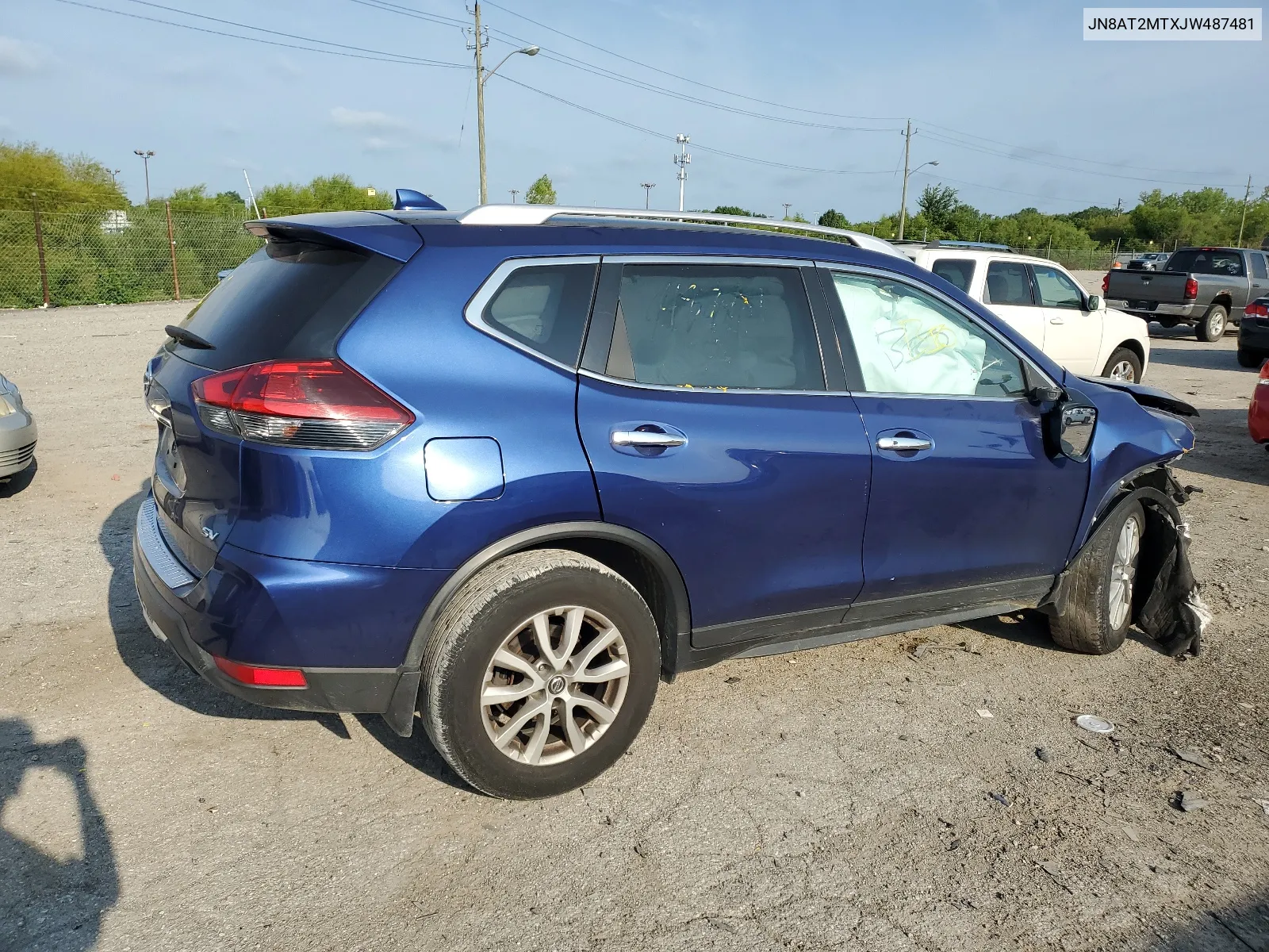 2018 Nissan Rogue S VIN: JN8AT2MTXJW487481 Lot: 65378134