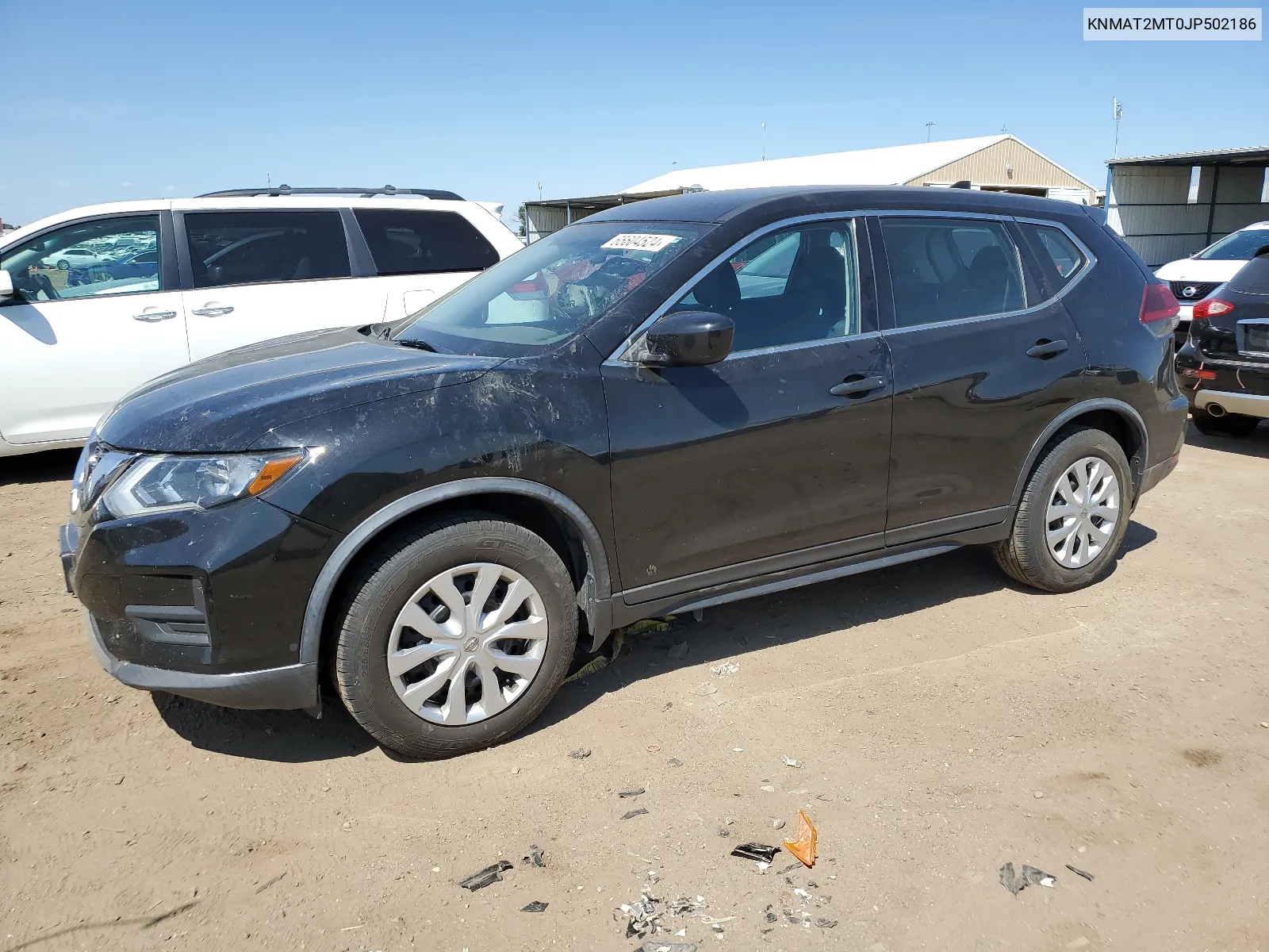 2018 Nissan Rogue S VIN: KNMAT2MT0JP502186 Lot: 65604524