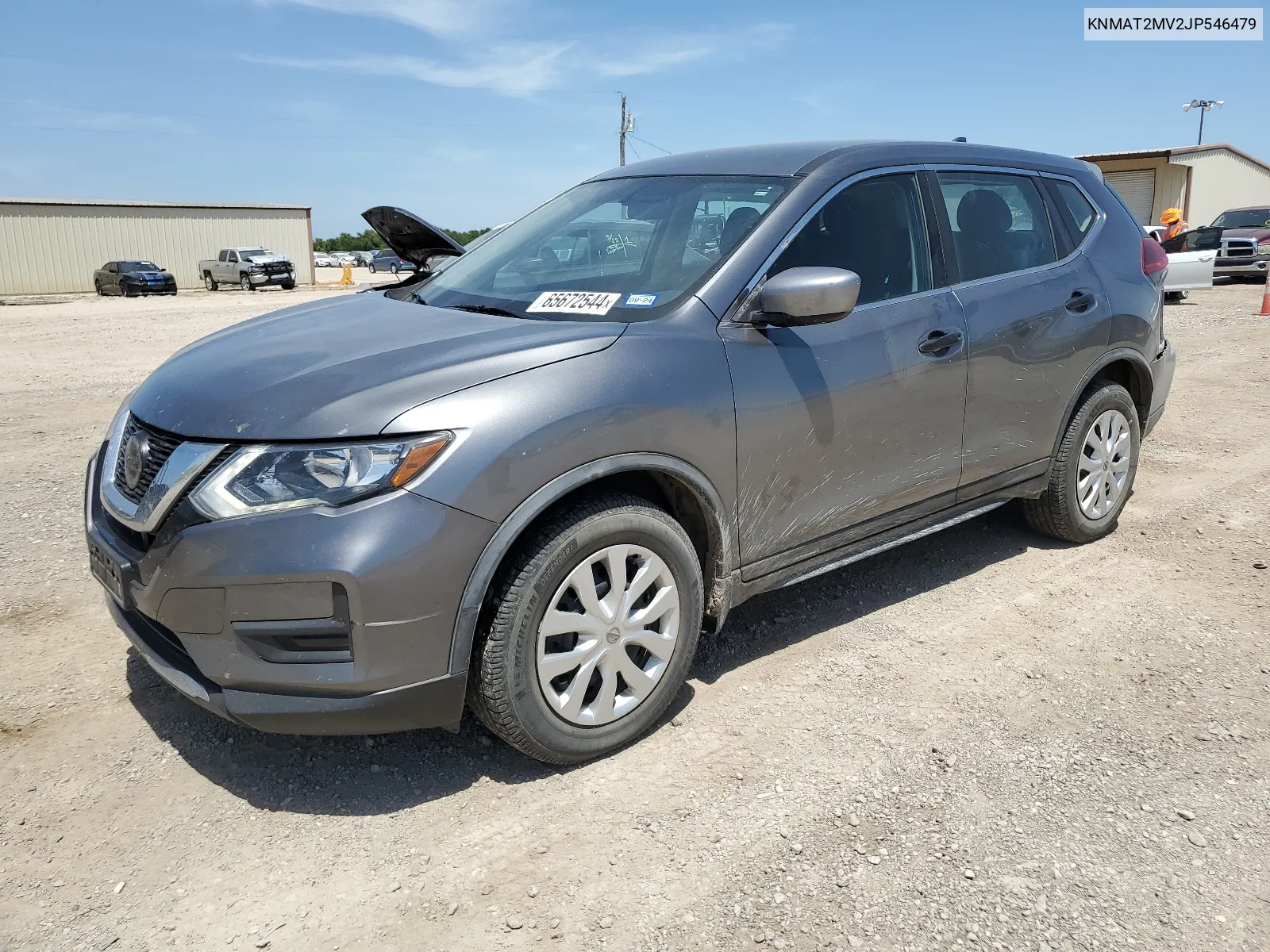 2018 Nissan Rogue S VIN: KNMAT2MV2JP546479 Lot: 65672544